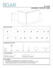 Belair W-02AR Assembly Instructions Manual