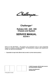 AGCO Challenger RoGator 655 Service Manual