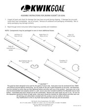 KWIK GOAL 2B3906 Assembly Instructions Manual