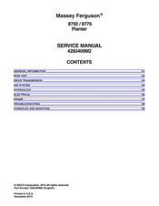 MASSEY FERGUSON 8792 Service Manual
