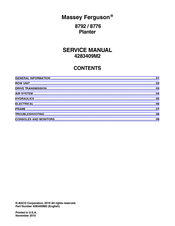 MASSEY FERGUSON 8776 Service Manual