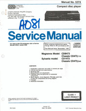 Philips Magnavox CDB473 Service Manual