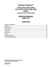 MASSEY FERGUSON 8708 Service Manual