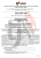 TJ C21 Instructions For Installation, Use And Maintenance Manual