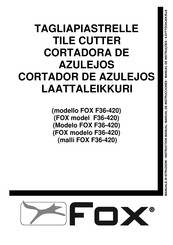 Fox F36-420 Manual