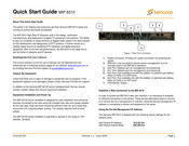 Sencore MIP 6210 Quick Start Manual