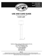 HAMPTON BAY 19736-002 Use And Care Manual