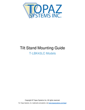 Topaz Systems T-LBK43LC Mounting Manual