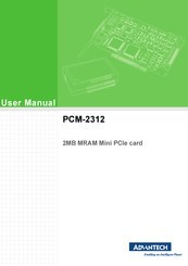 Advantech PCM-2312 User Manual