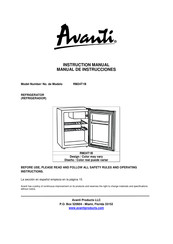 Avanti RM24T1B Instruction Manual