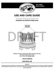 HAMPTON BAY 25816 Use And Care Manual
