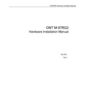 CIG ONT M-97RG2 Hardware Installation Manual