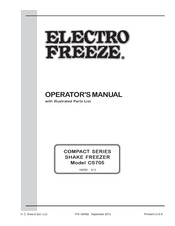 Electro Freeze Compact Series Operator's Manual