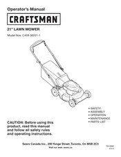 Craftsman C459-36201-1 Operator's Manual