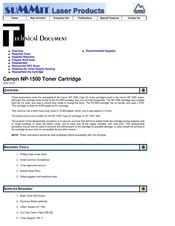 Canon NP-1500 Instructions