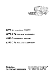Fendt 5275 C Original Operator's Manual