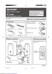 Sharp XL-DAB9H Quick Start Manual