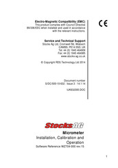 Stocks AG MM 117A Installation, Calibration And Operation