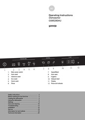 Gorenje GS65260AU Operating Instructions Manual