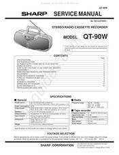 Sharp QT-90W Service Manual