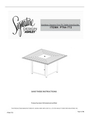 Ashley Signature Design P764-772 Instructions Manual