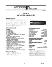 Valcom VIP-801A Manual