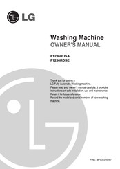 LG F1236RDSE Owner's Manual