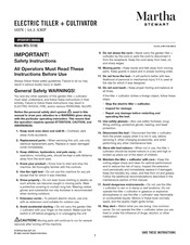 Martha Stewart MTS-TJ16E Operator's Manual