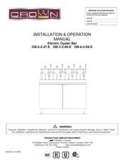 Middleby CROWN OB-4-1-48-E Installation & Operation Manual