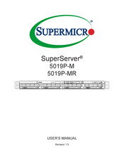 Supermicro SUPERSERVER 5019P-MR User Manual