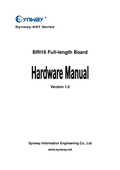 Synway BRI16 Hardware Manual