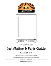 Sole Gourmet OR-2401 Installation And Parts