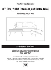 Rst Portofino Casual OP-PESOFTO88-PORV Assembly Instructions Manual
