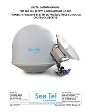 COBHAM Sea Tel 4010W-33 Installation Manual
