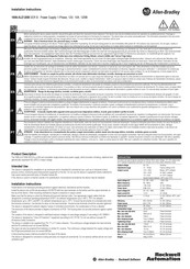 Rockwell Automation Allen-Bradley 1606-XLE120B Installation Instructions