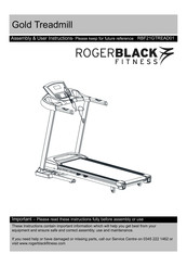 Rogerblack Fitness RBF21GTREAD01 Assembly & User Instructions