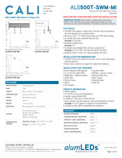 California Accent Lighting ALS500T-SWM-MI Installation Instructions Manual