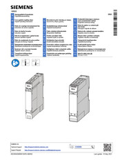 Siemens SIRIUS 3RQ1 Original Operating Instructions