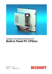 Beckhoff CP63 Series Installation And Operating Instructions Manual