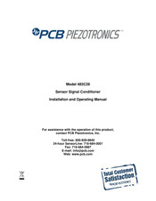Pcb Piezotronics 483C28 Installation And Operating Manual