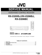 JVC RX-D205SJ Service Manual