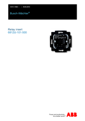 ABB Busch-Wachter 6812U-101-500 Manual