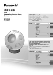 Panasonic F-BR251 Operating Instructions Manual