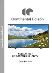 Continental Edison D65RWB624-U-T2 User Manual