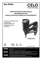 CELO FORCE ONE Operating Instructions Manual