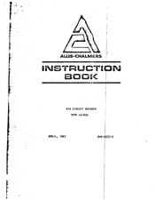 Allis-Chalmers LA-600 Instruction Book