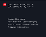 Leica GEOVID 10x42 R Instructions Manual