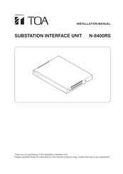 Toa N-8400RS Manual
