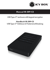 Icy Box IB-289-C3 Manual