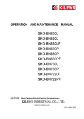 Kilews SKD-BN830L Operation And Maintenance Manual